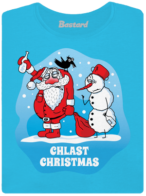Chlast Christmas dámské tričko s lemem Blue Atol