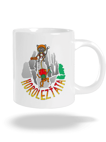 Horolezťata velký hrnek White
