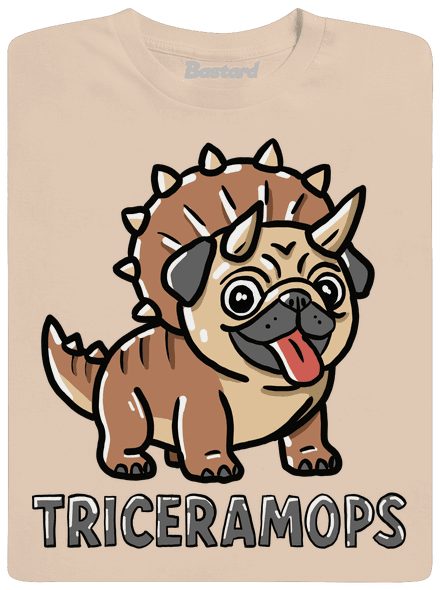 Triceramops pánské tričko Sand