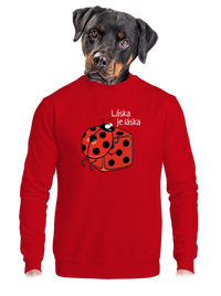 unisex mikina bez kapuce