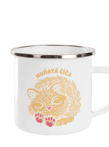Huňatá číča plecháček White