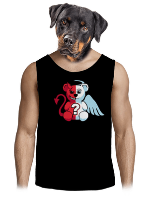 Anděl vs. ďábel pánské tílko Black
