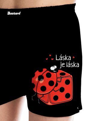 Láska je láska pánské trenky Black