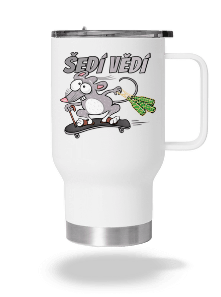 Šedí vědí - myšák termohrnek White