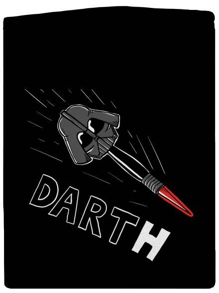 Dart(h) dámská mikina na zip Black