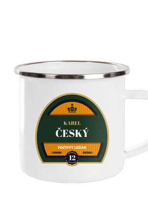 Pivní etiketa plecháček White