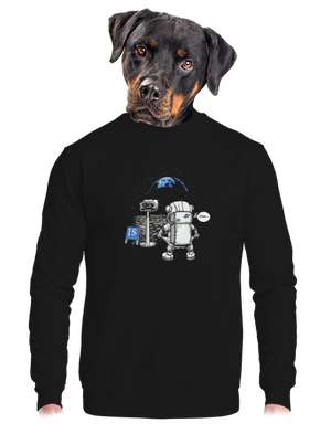 unisex mikina bez kapuce