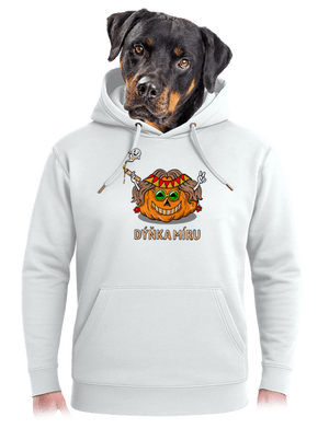 Dýňka míru unisex mikina premium Snowwhite