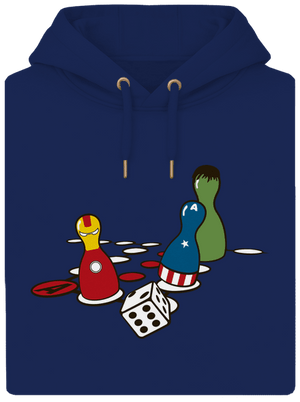 Superhrdino nezlob se unisex mikina premium Navy