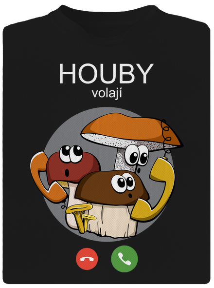 Houby volají dětské sportovní tričko Black