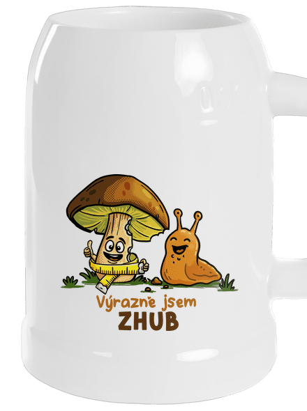 Jsem zhub půllitr White