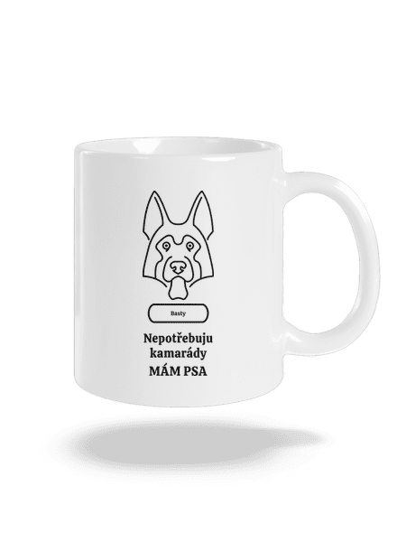 Nemůžu, mám psa klasický hrnek White