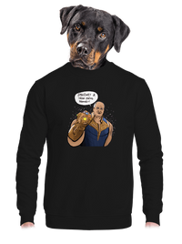 unisex mikina bez kapuce