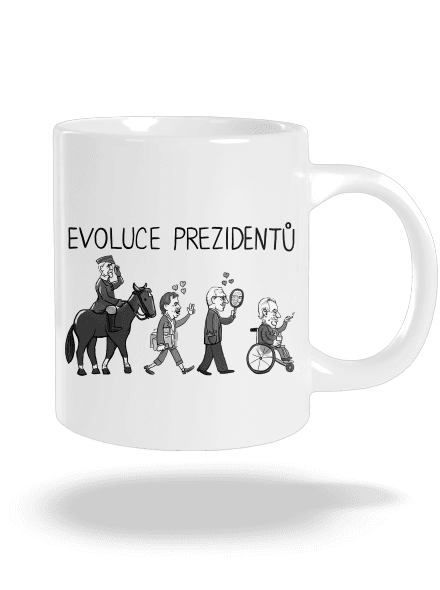 Evoluce prezidentů velký hrnek White
