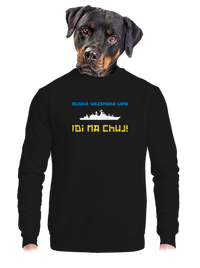 unisex mikina bez kapuce