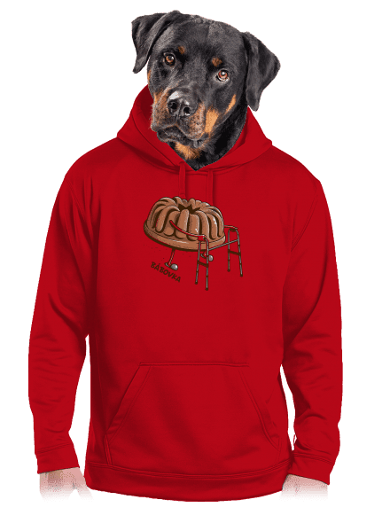 Bábovka pánská mikina klokanka Red