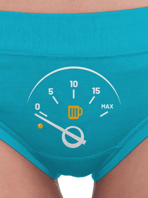 Prázdná nádrž dámské kalhotky Turquoise