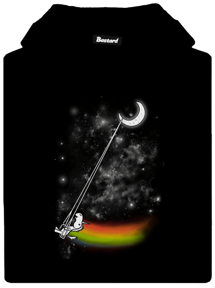 Unicorn Universe pánská mikina klokanka Black