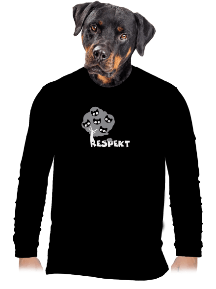 Respekt pánské dlouhý rukáv Black