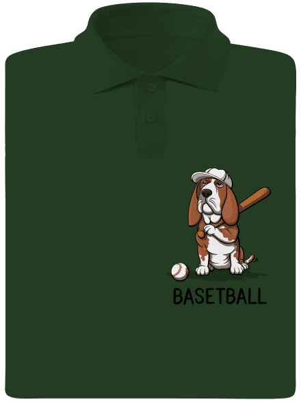 Basetball pánská polokošile Bottle Green Mal