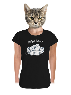 Miluju tulení dámské tričko premium Black