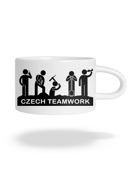 Czech Teamwork hrnek makronka White