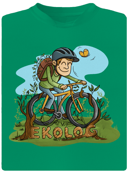 Ekolog dětské sportovní tričko Kelly Green Mal