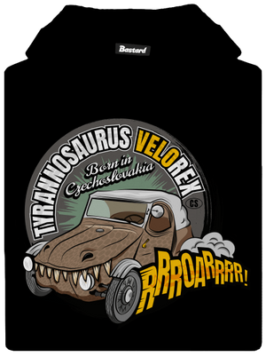 Tyrannosaurus Velorex dětská mikina klokanka Black