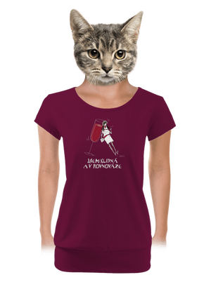 dámské tričko s lemem