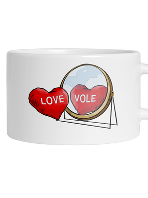 Love vole hrnek makronka White
