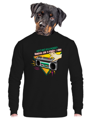 unisex mikina bez kapuce