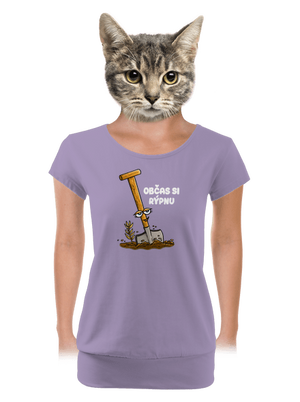 Občas si rýpnu dámské tričko s lemem Lavender