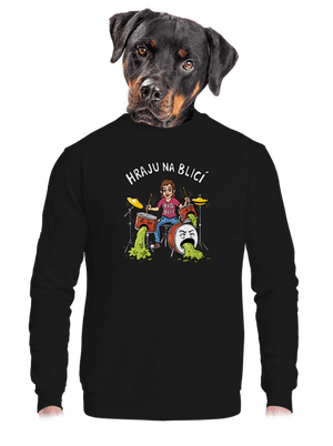 unisex mikina bez kapuce