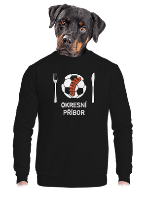 Okresní příbor unisex mikina bez kapuce Black