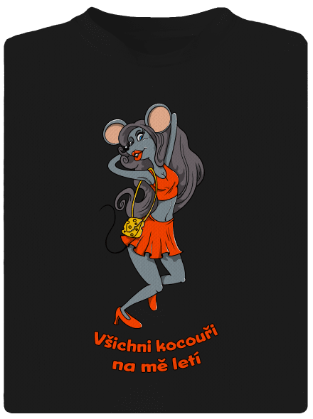 Myška dětské sportovní tričko Black
