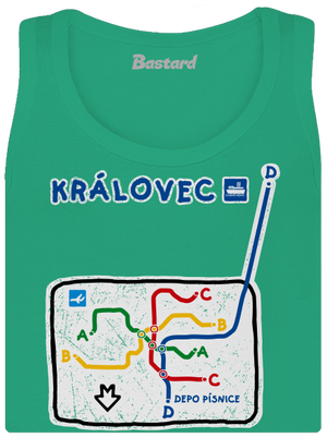 Metro Královec dámské tílko klasické Mint Mal