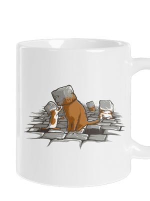 Kočičí hlavy klasický hrnek White