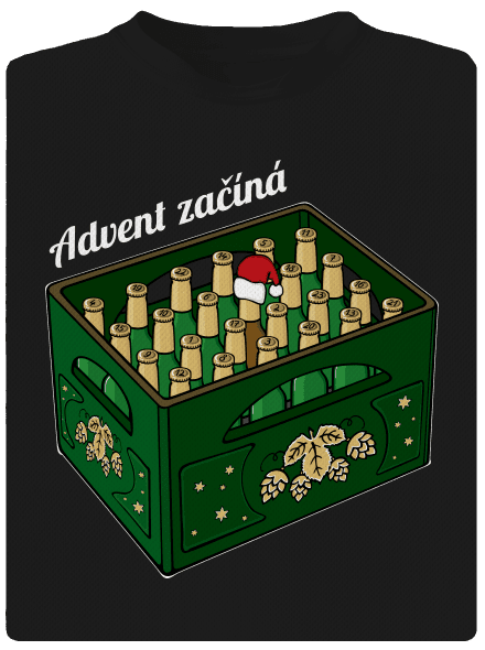 Advent začíná dětské sportovní tričko Black