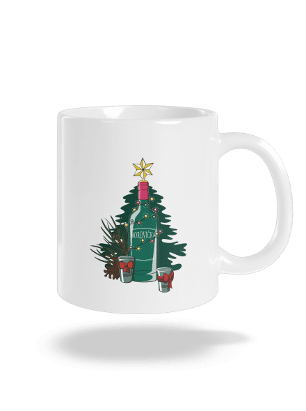 Vánoční borovička klasický hrnek White