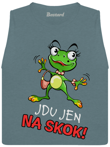 Jdu na skok dámské tílko volné Heather Deep Teal