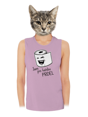 Prdel dámské tílko volné Lilac