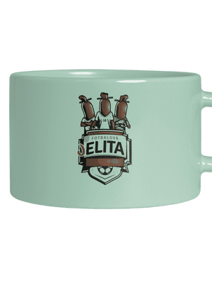 Fotbalová jelita hrnek makronka Mint Macaron