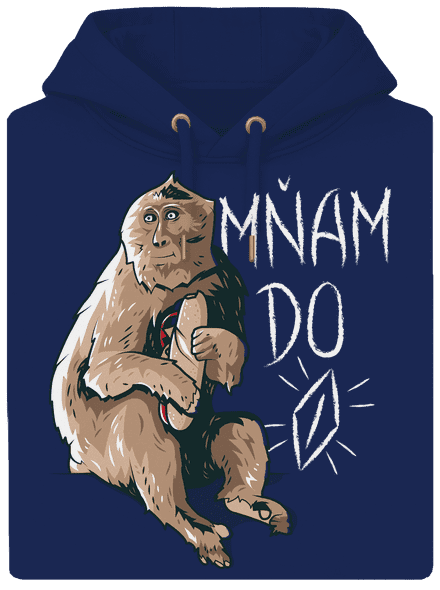 Mňam do p*** unisex mikina premium Navy