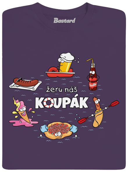 Český koupák pánské tričko Urban Purple