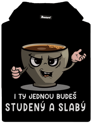 Studená káva dětská mikina klokanka Black