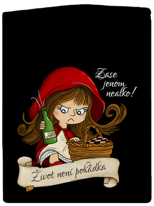 Zase nealko – Život není pohádka pánská mikina na zip Black