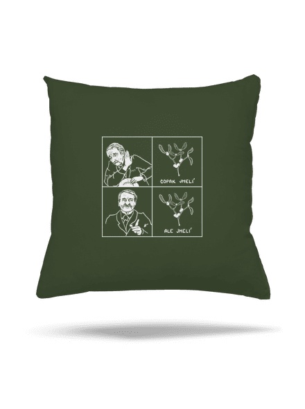 Cimrman: Copak jmelí polštář Olive Green