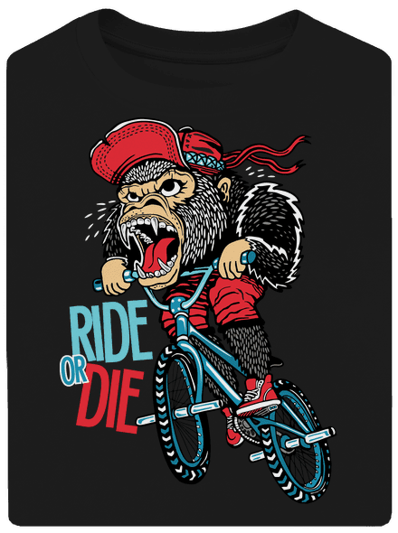 Ride or die unisex tričko oversized Black