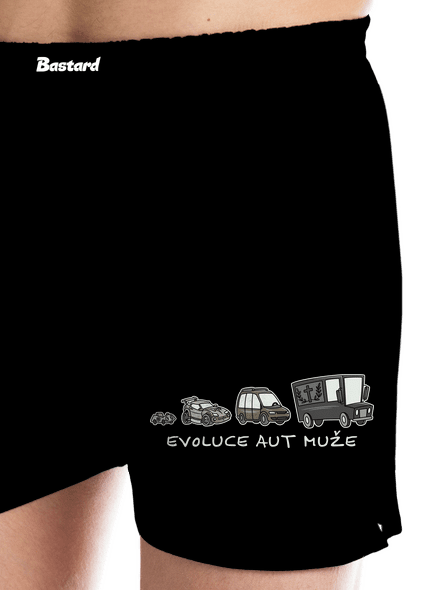 Evoluce aut muže pánské trenky Black