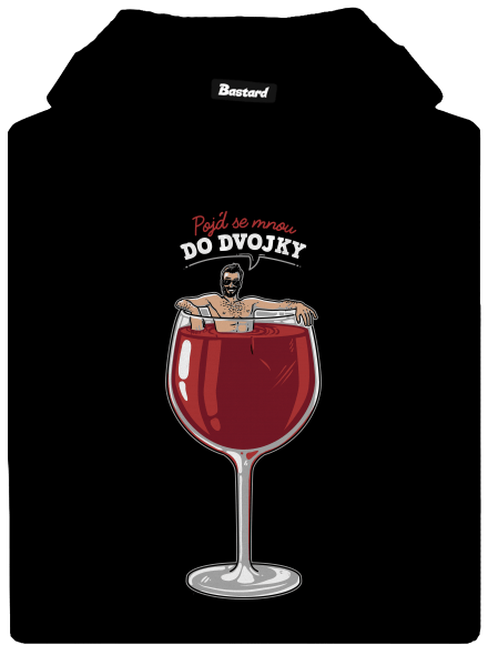 Do dvojky pánská mikina klokanka Black